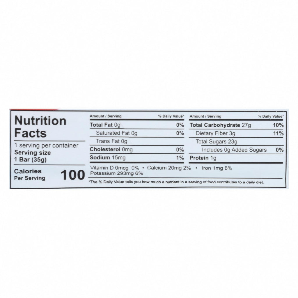 That's It Fruit Bar - Apple and Apricot - Case of 12 - 1.2 oz - Nutrition Facts