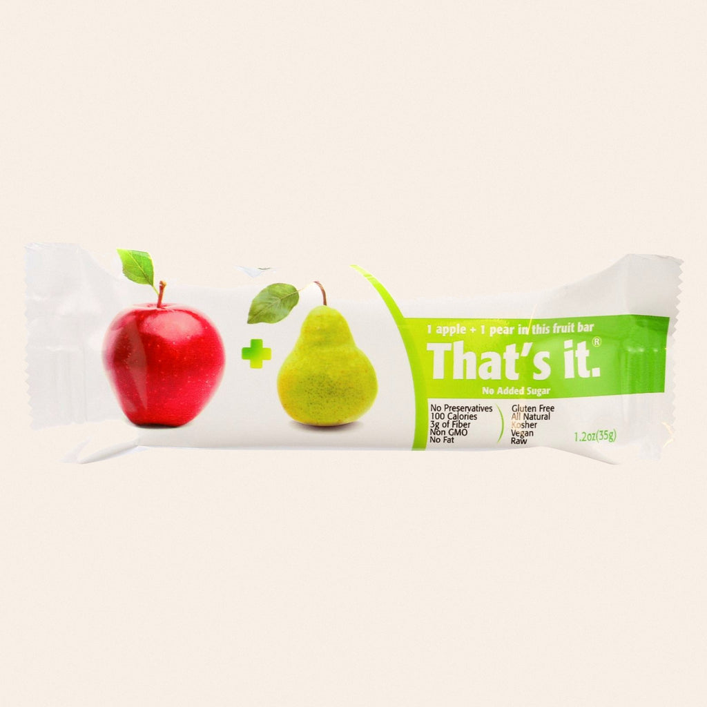 That's It Fruit Bar - Apple and Pear - Case of 12 - 1.2 oz - Front