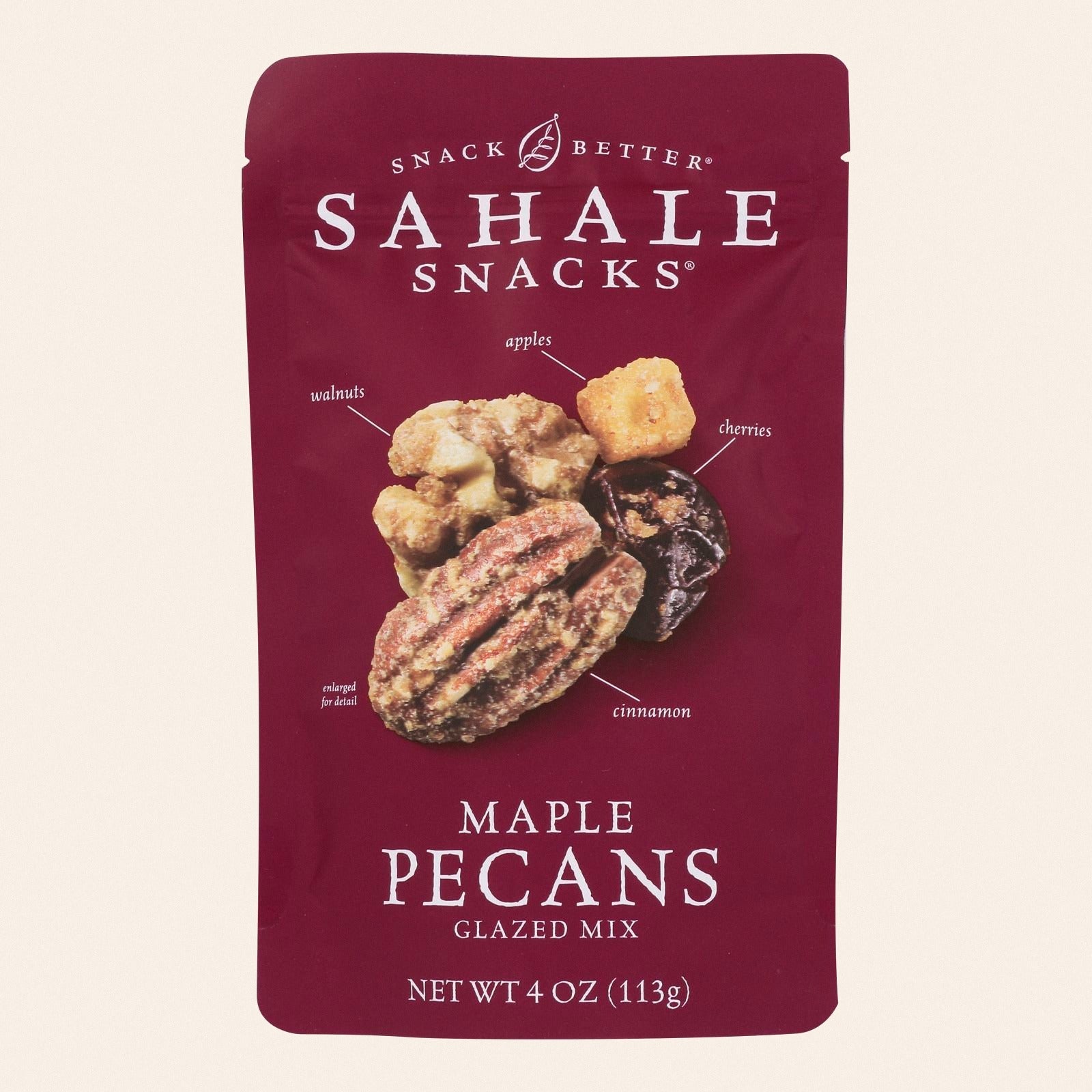 Sahale Snacks Glazed Mix - Maple Pecans - Case of 6 - 4 oz. - Front