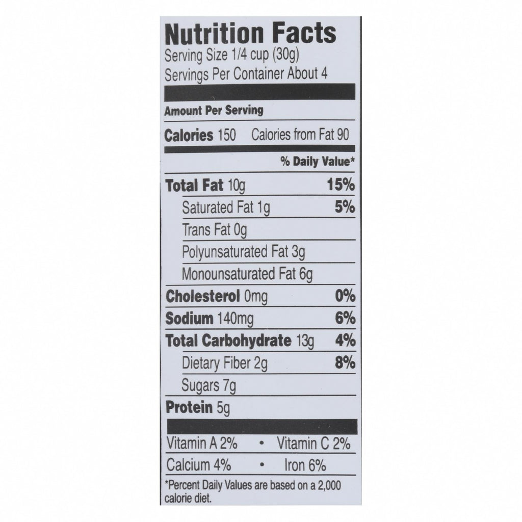 Sahale Snacks Premium Blend Pistachio - Pomegranate - Case of 6 - 4 oz. - Nutrition Facts