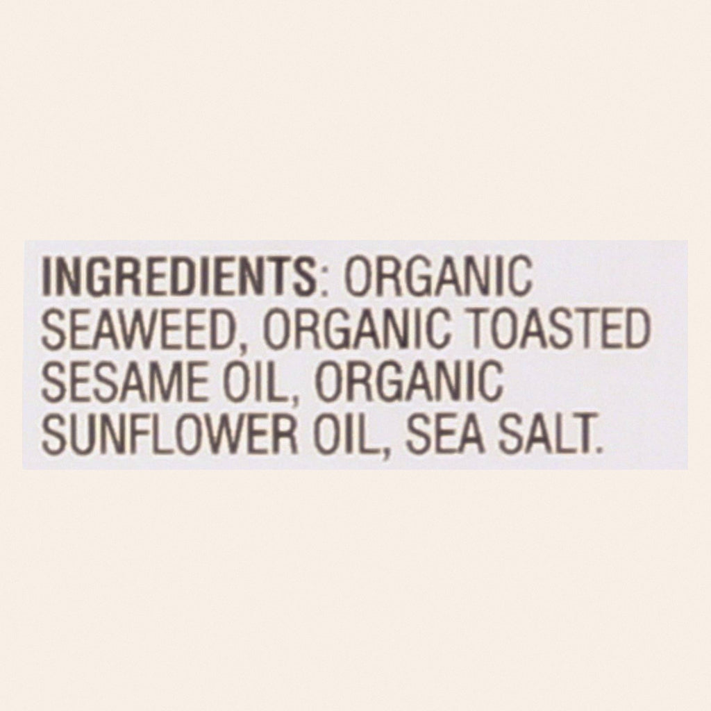 Gimme Organic Roasted - Sesame - Case of 12 - 0.35 oz. - Back