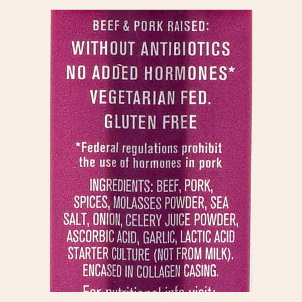 Vermont Smoke And Cure Real Sticks - Chipotle - 1 oz - Case of 24 - Back