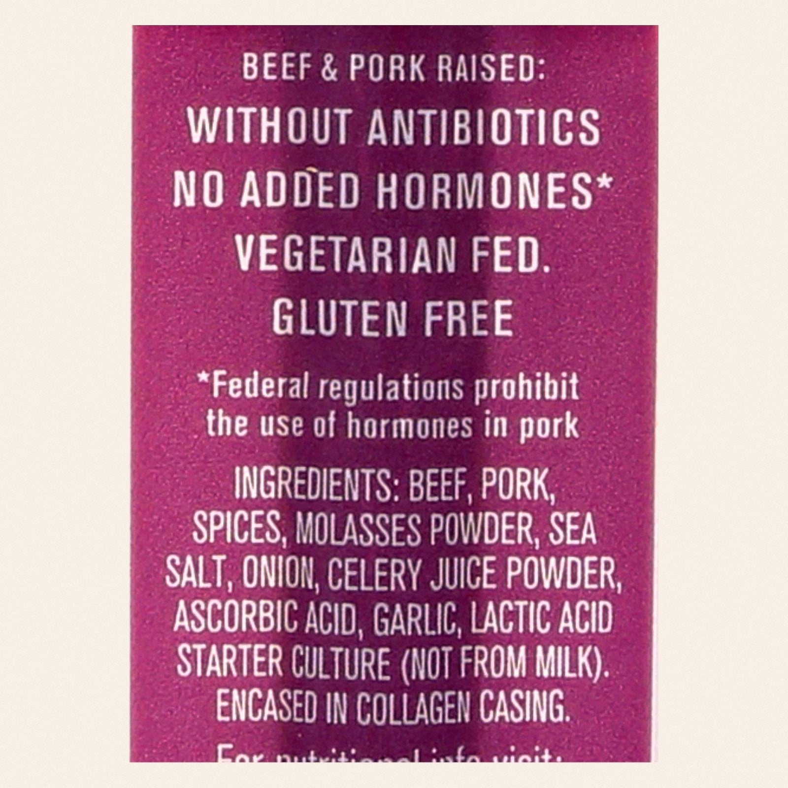 Vermont Smoke And Cure Real Sticks - Chipotle - 1 oz - Case of 24 - Back