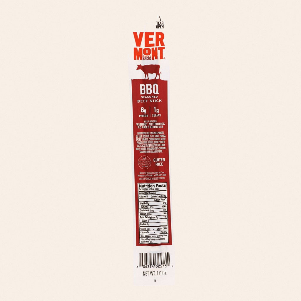 Vermont Smoke And Cure Real Sticks - BBQ - 1 oz - Case of 24 - Front