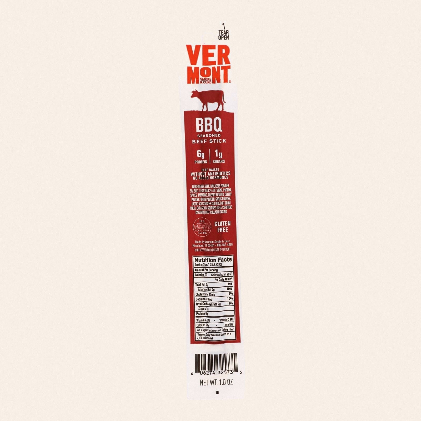 Vermont Smoke And Cure Real Sticks - BBQ - 1 oz - Case of 24 - Front
