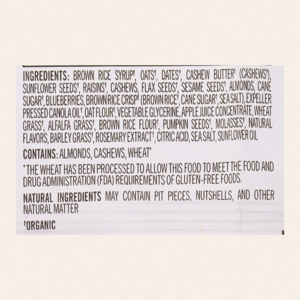 Probar Bar Organic Superberry Bar - Case of 12 - 3 oz - Back