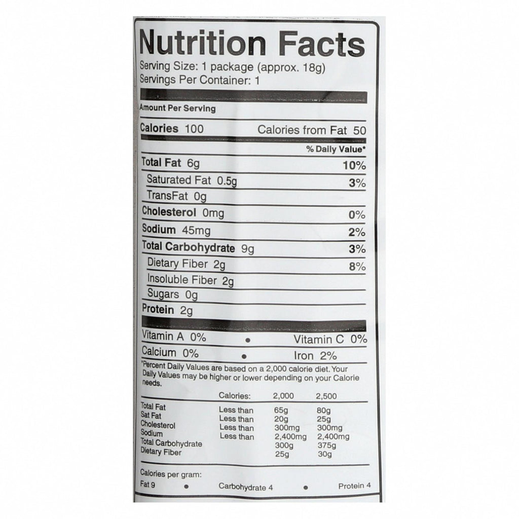 Skinnypop Popcorn 100 Calorie Popcorn Bags - Case of 30 - 0.65 oz. - Nutrition Facts