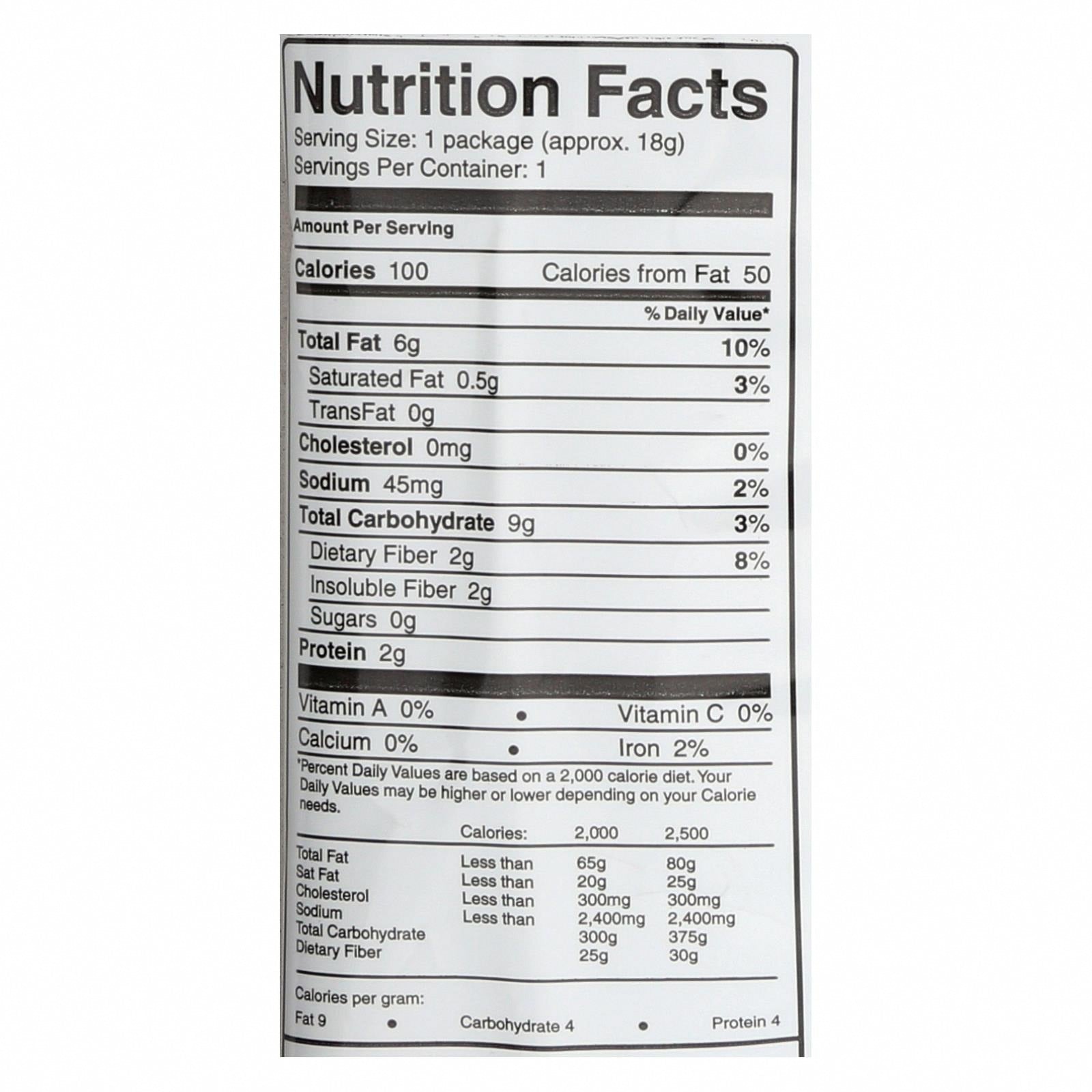 Skinnypop Popcorn 100 Calorie Popcorn Bags - Case of 30 - 0.65 oz. - Nutrition Facts