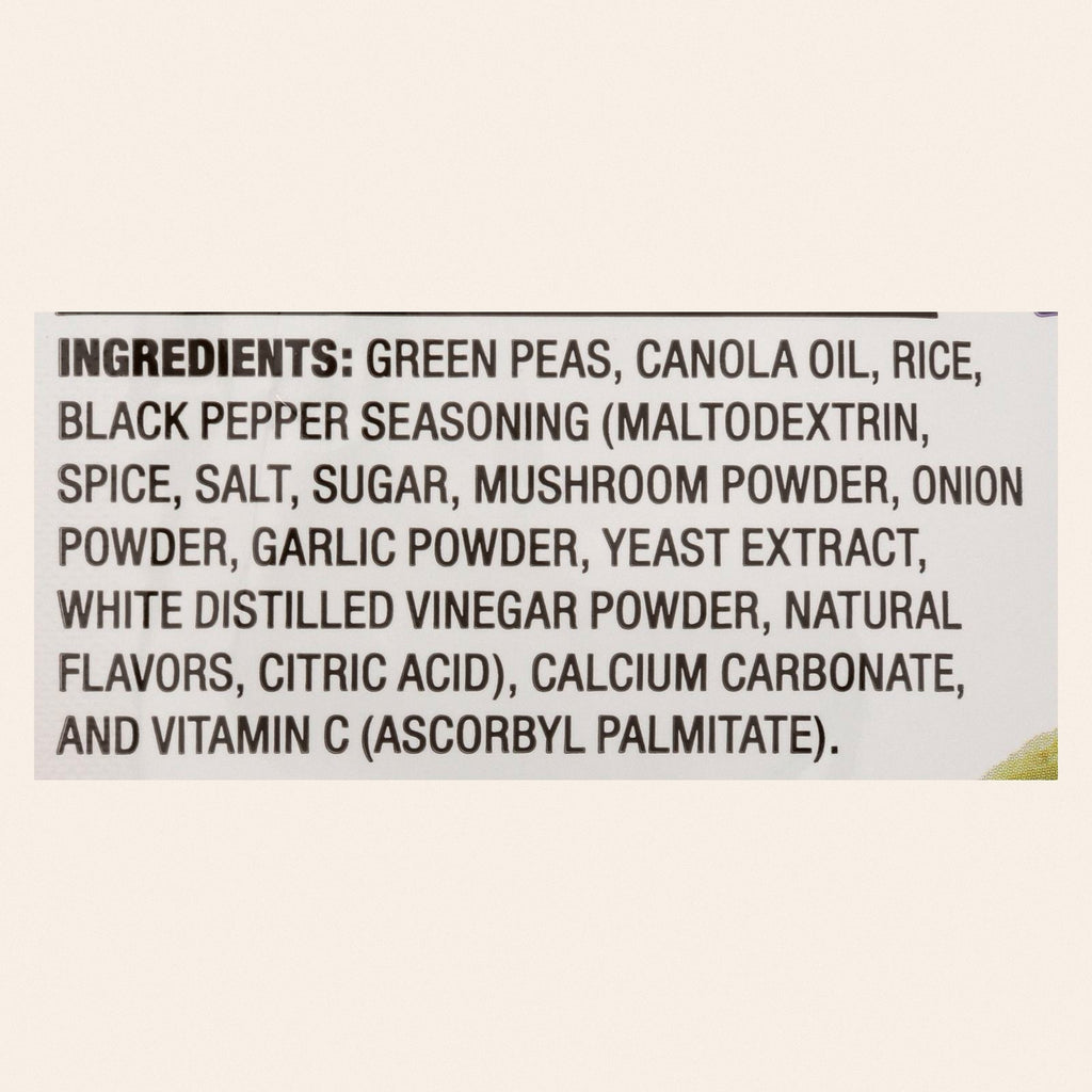 Calbee Snapea Crisp - Snapea Crisps - Black Pepper - Case of 12 - 3.3 oz - Back