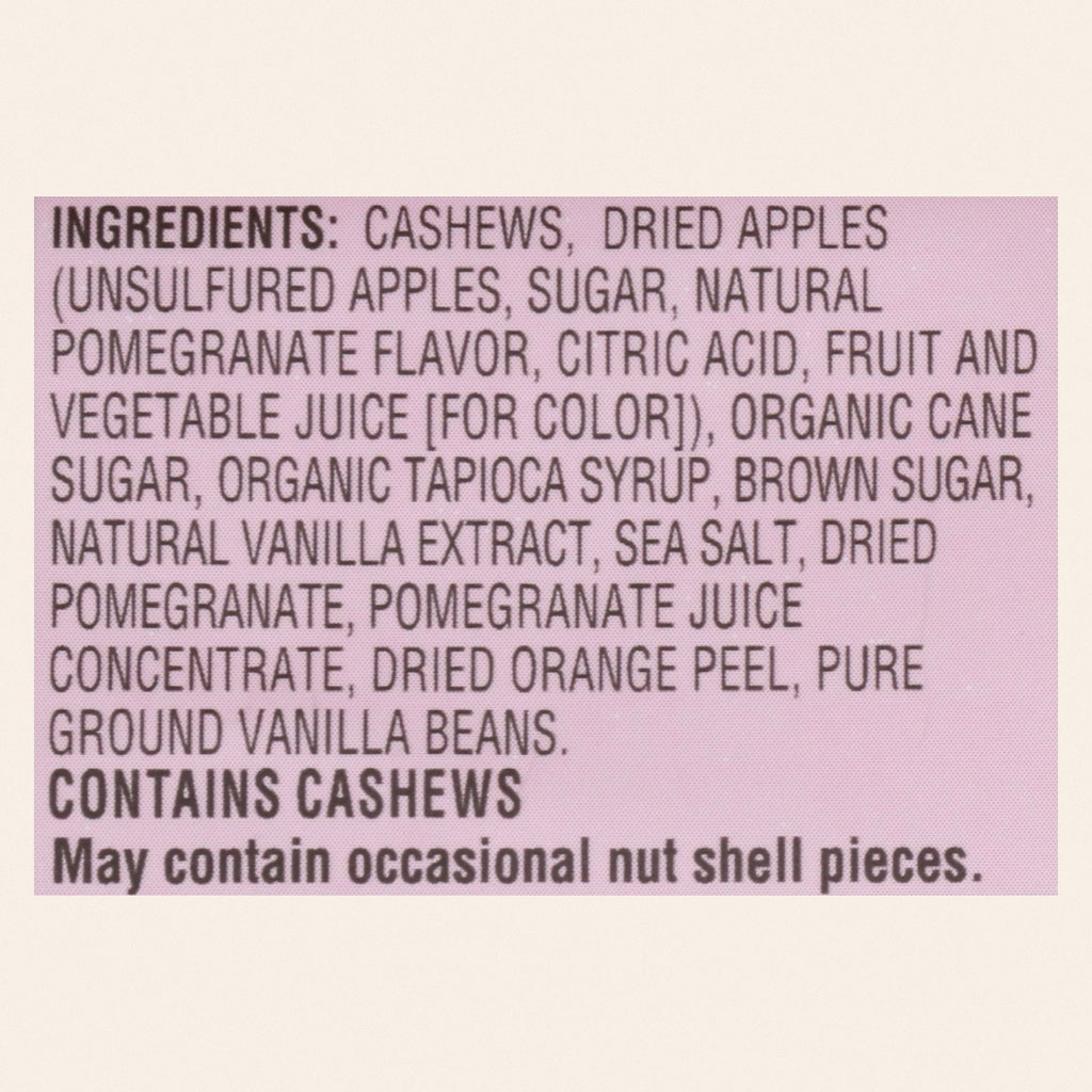 Sahale Snacks Glazed Nuts - Cashews with Pomegranate and Vanilla - 1.5 oz - Case of 9 - Back