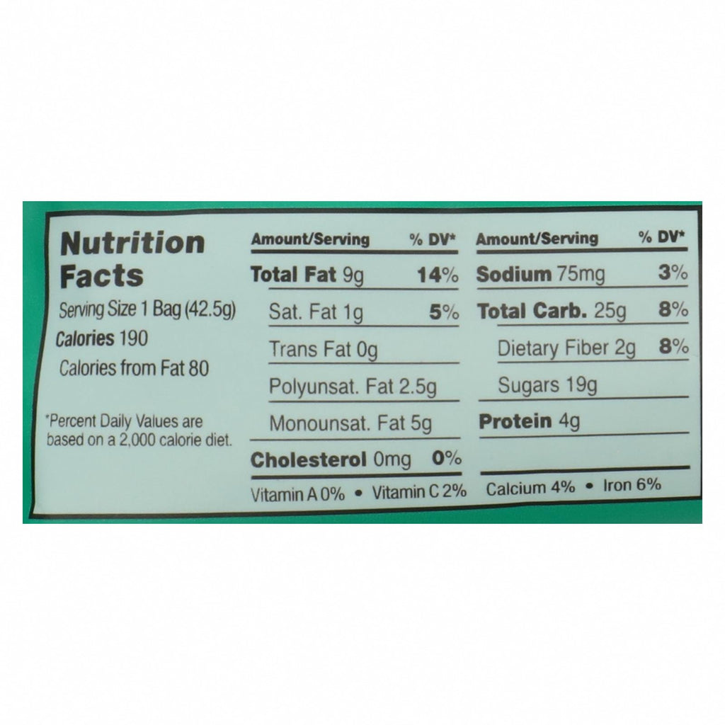 Sahale Snacks Trail Mix - Classic Fruit and Nut Blend - 1.5 oz - Case of 9 - Nutrition Facts