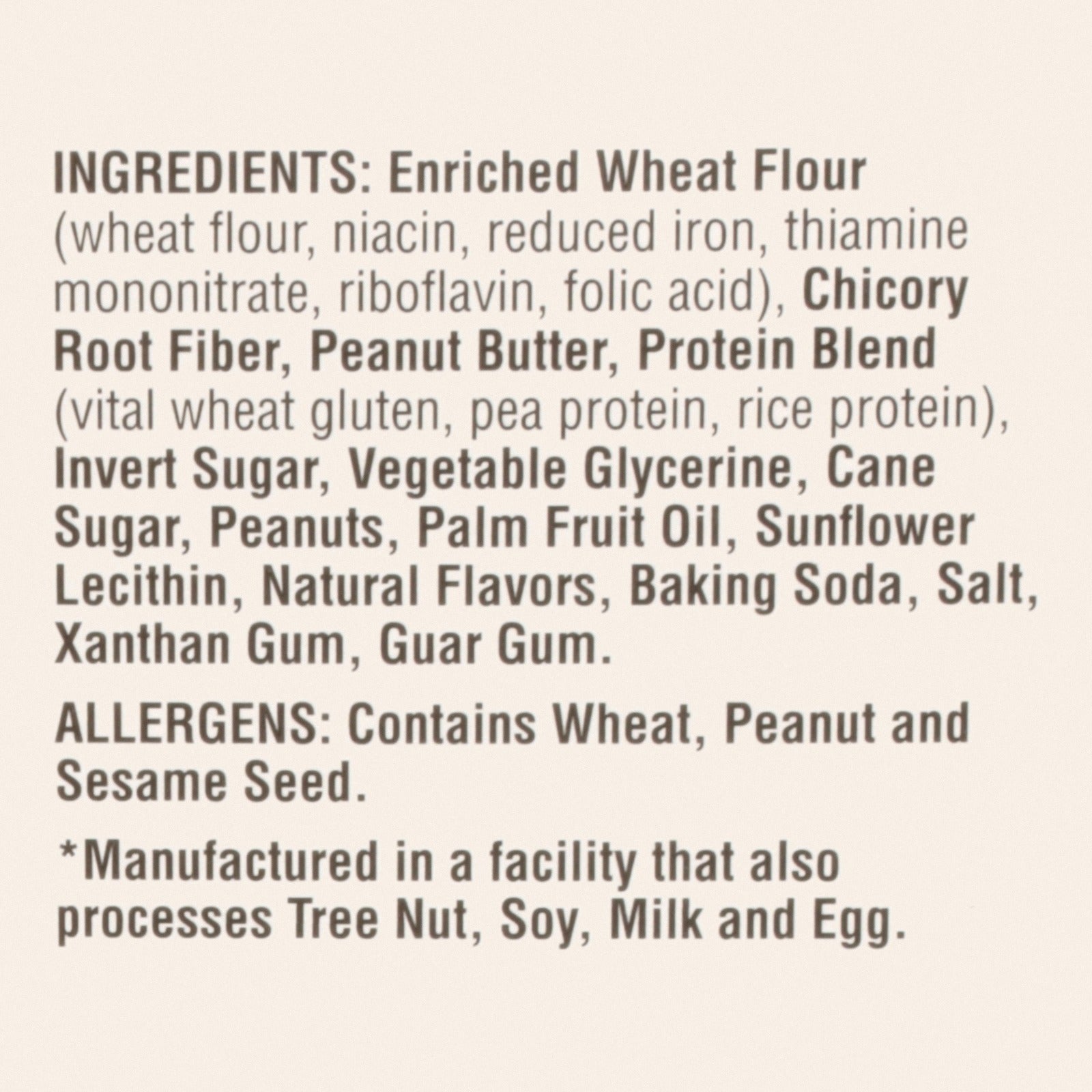 Lenny and Larry's The Complete Cookie - Peanut Butter - 4 oz - Case of 12 - Back