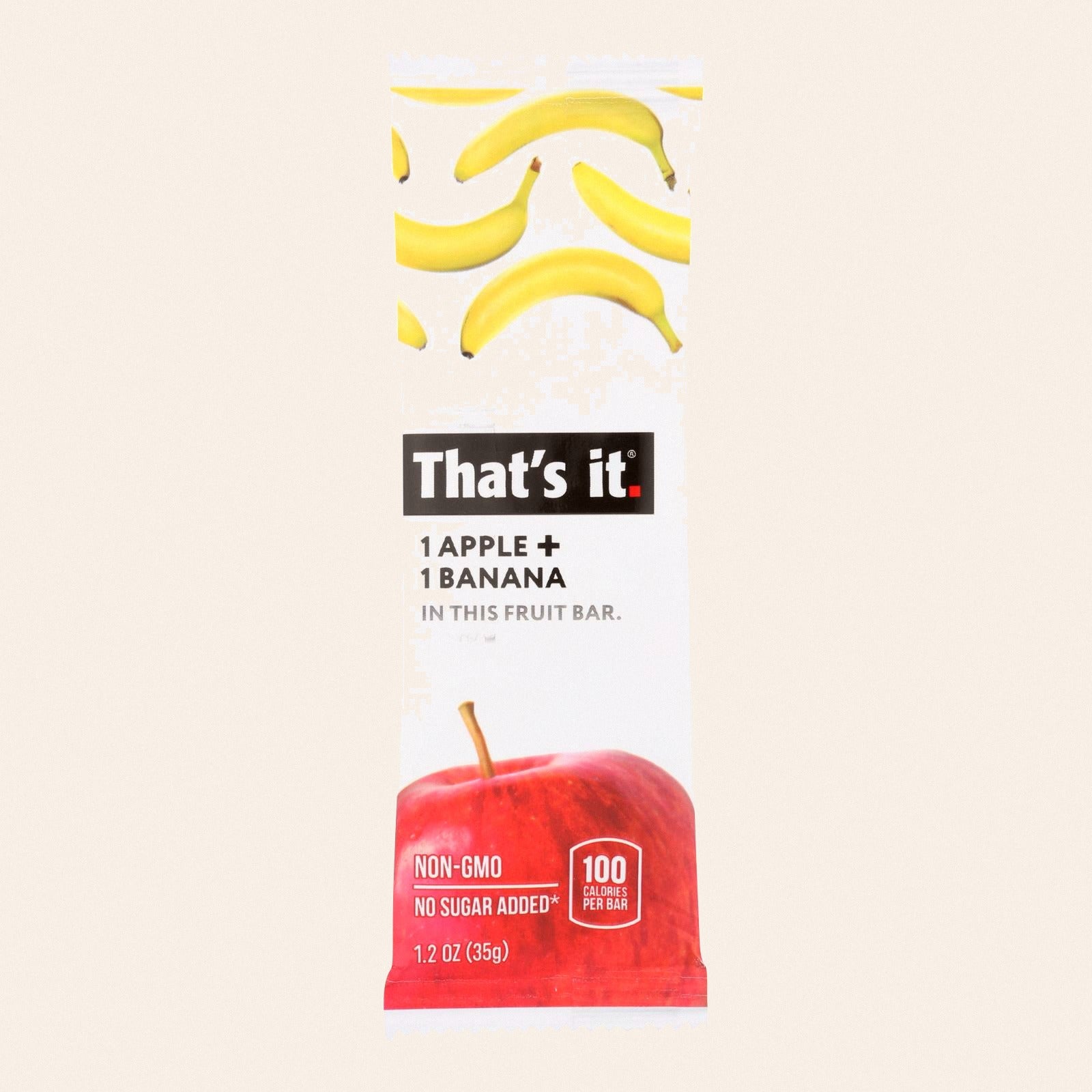 That's It Fruit Bar - Apple and Banana - Case of 12 - 1.2 oz - Front