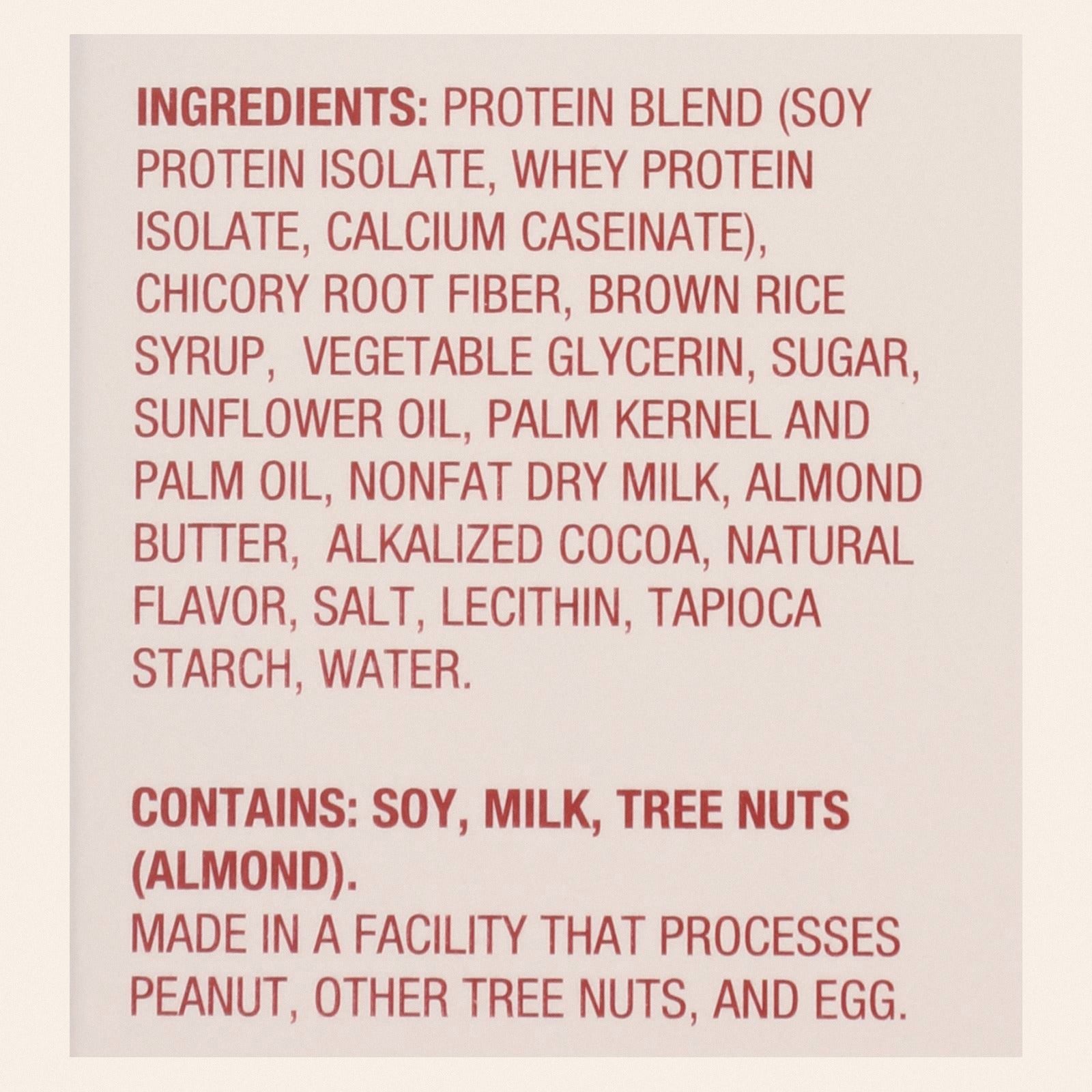 Think Products thinkThin Bar - Lean Protein Fiber - Caramel - 1.41 oz - 1 Case - Back