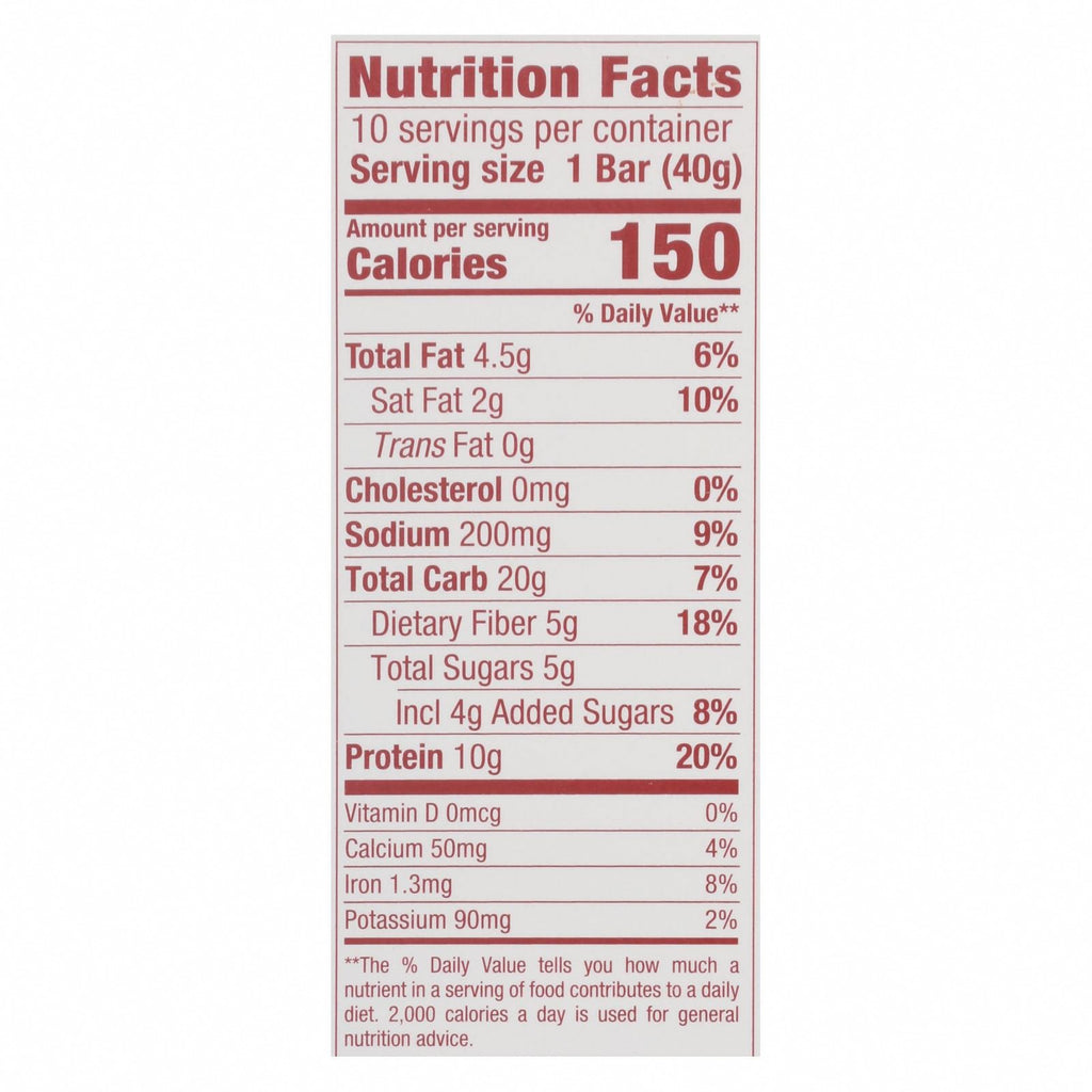 Think Products thinkThin Bar - Lean Protein Fiber - Caramel - 1.41 oz - 1 Case - Nutrition Facts