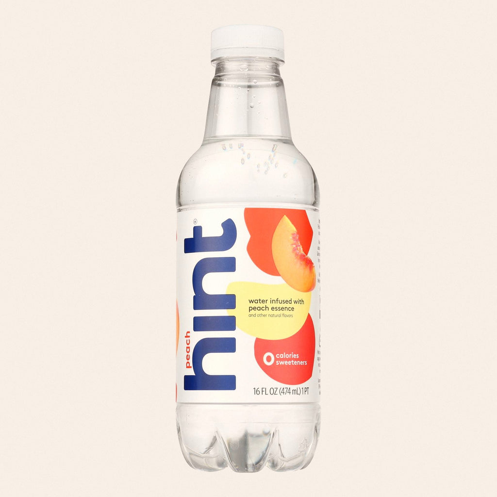 Hint Peach Water - Peach - Case of 12 - 16 Fl oz. - Front