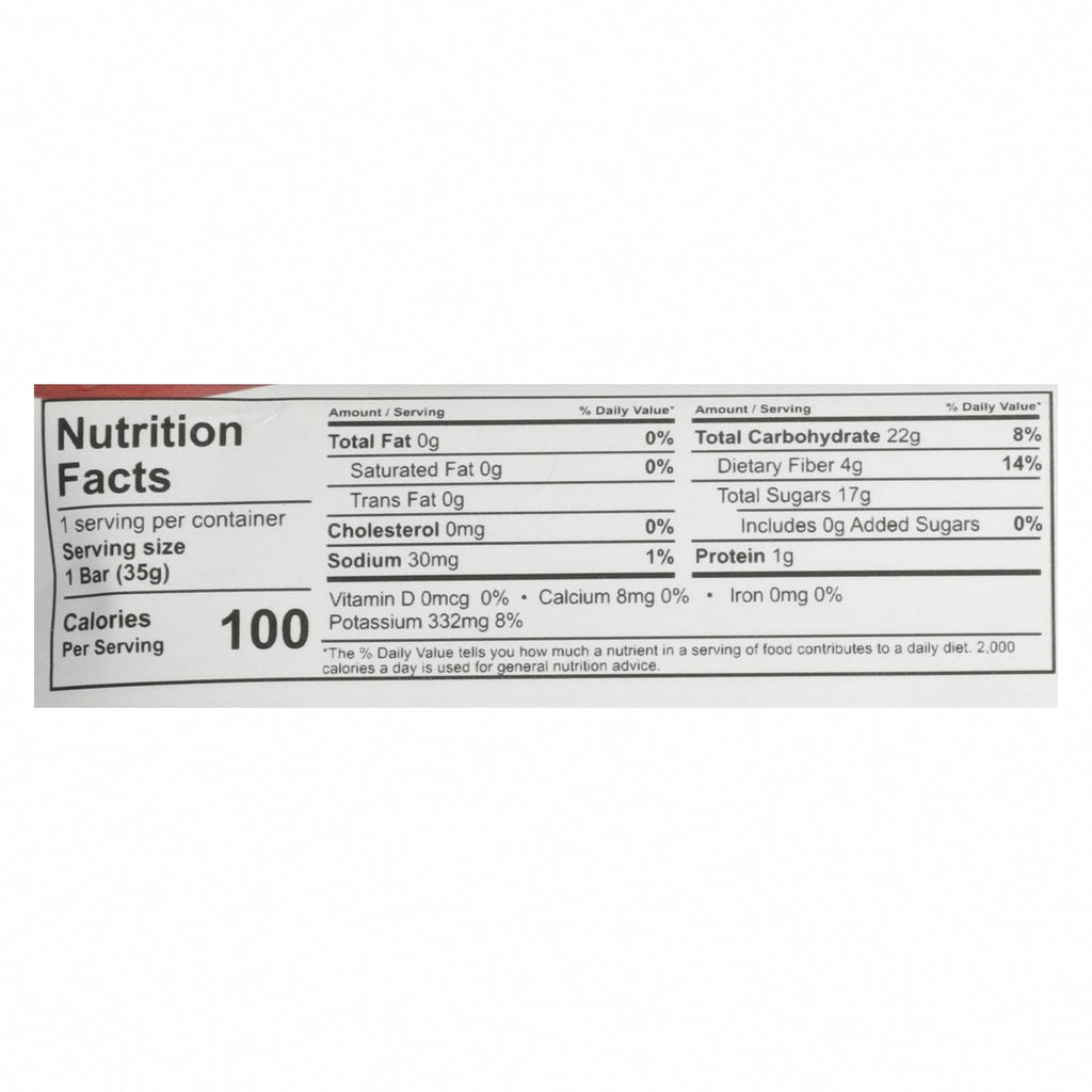That's It Fruit Bar - Apple and Strawberry - Case of 12 - 1.2 oz - Nutrition Facts