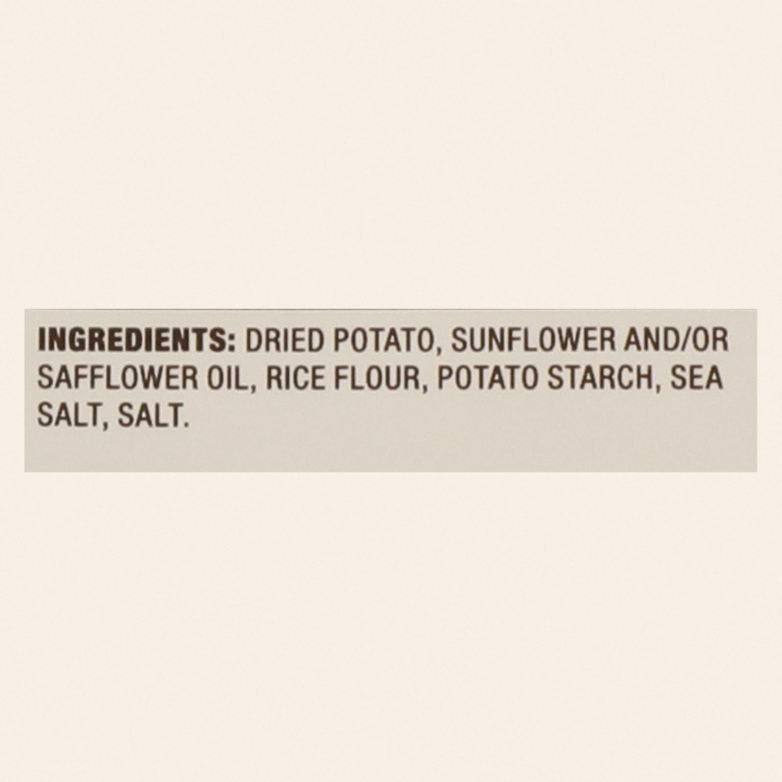 Popchips Potato Chip - Sea Salt - Case of 24 - 0.8 oz. - Back