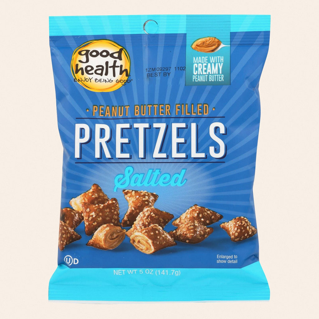 Good Health Butter Pretzels - Peanut Salted - Case of 12 - 5 oz. - Front