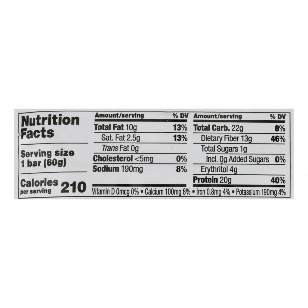 Quest Bar - Chocolate Peanut Butter - 2.12 oz - case of 12 - Nutrition Facts