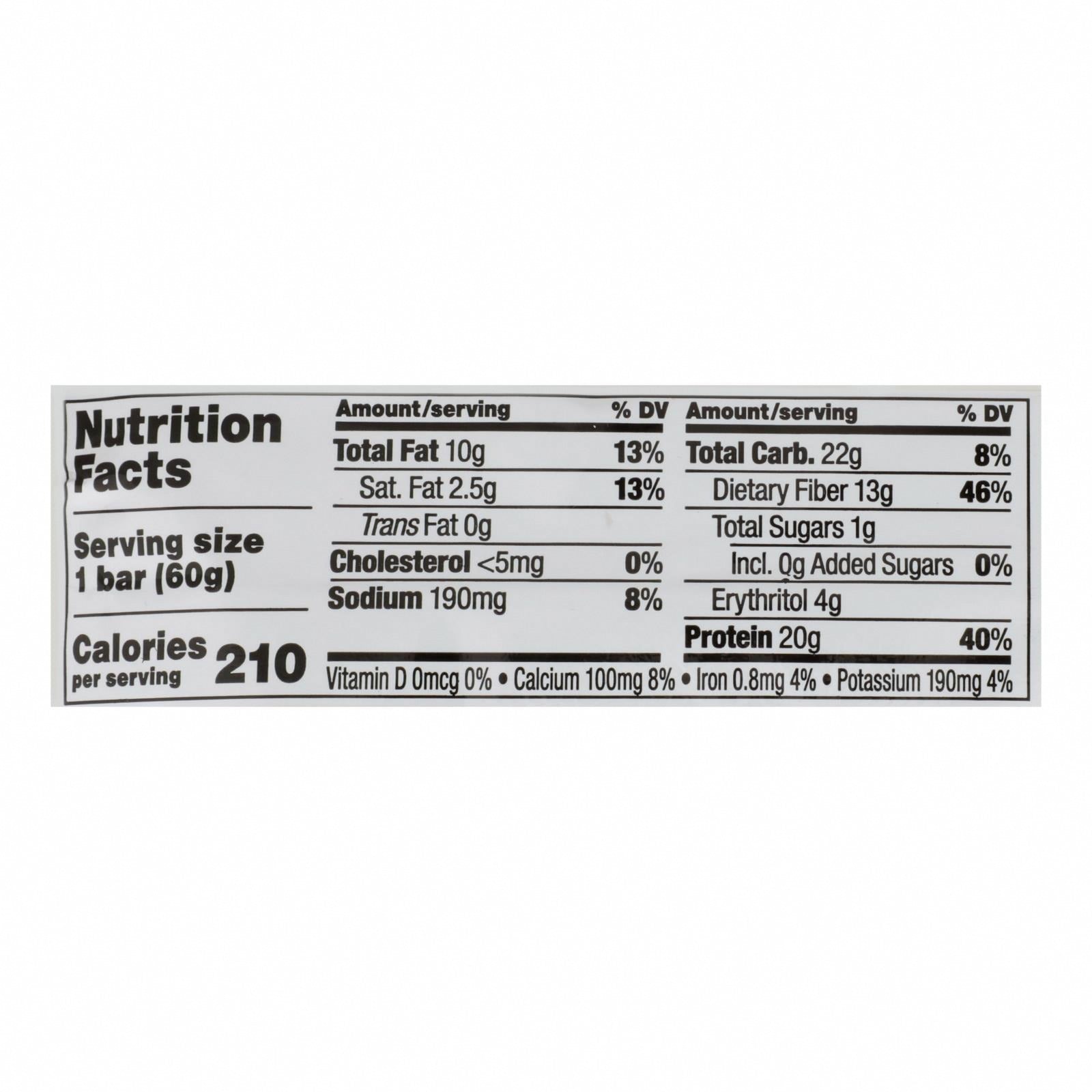 Quest Bar - Chocolate Peanut Butter - 2.12 oz - case of 12 - Nutrition Facts