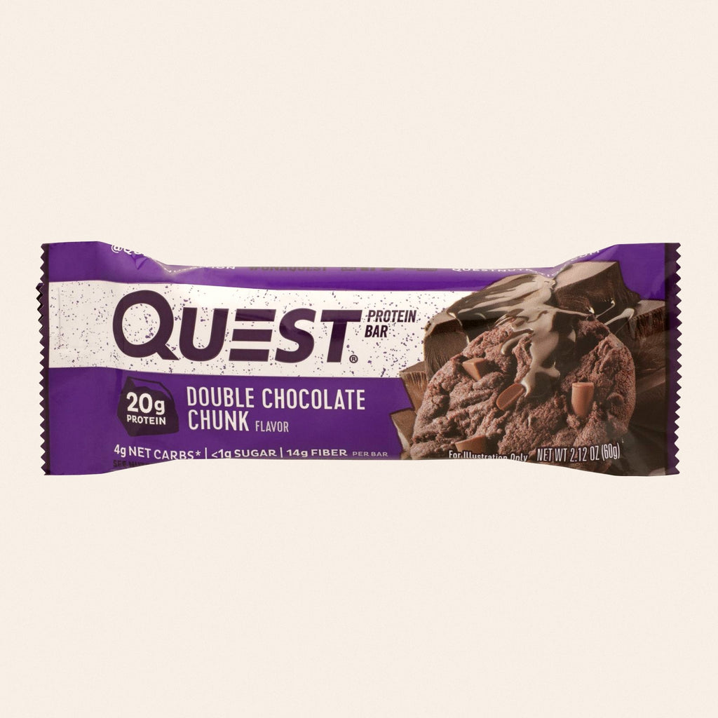 Quest Bar - Double Chocolate Chunk - 2.12 oz - case of 12 - Front