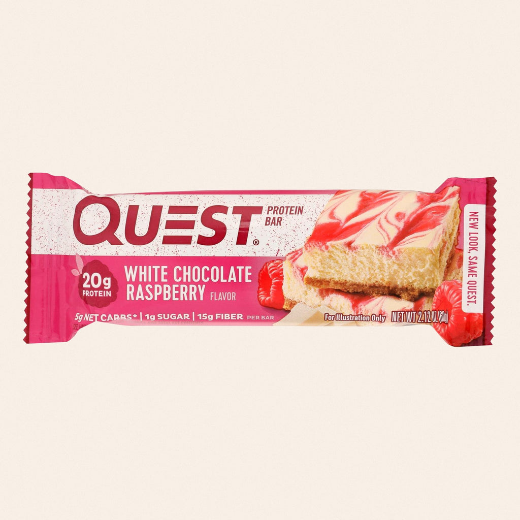 Quest Bar - White Chocolate Raspberry - 2.12 oz - case of 12 - Front