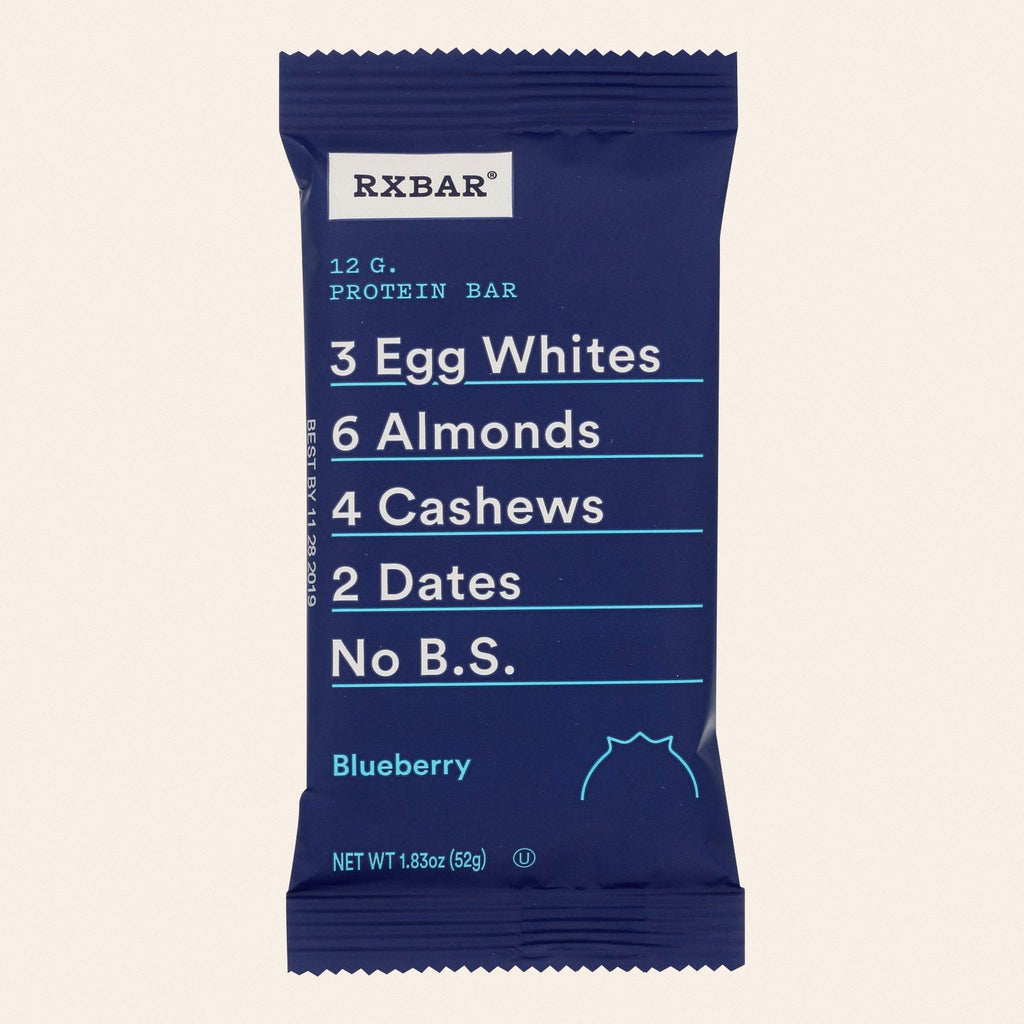 RxBar - Protein Bar - Blueberry - Case of 12 - 1.83 oz. - Front