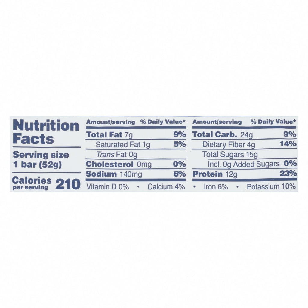 RxBar - Protein Bar - Blueberry - Case of 12 - 1.83 oz. - Nutrition Facts