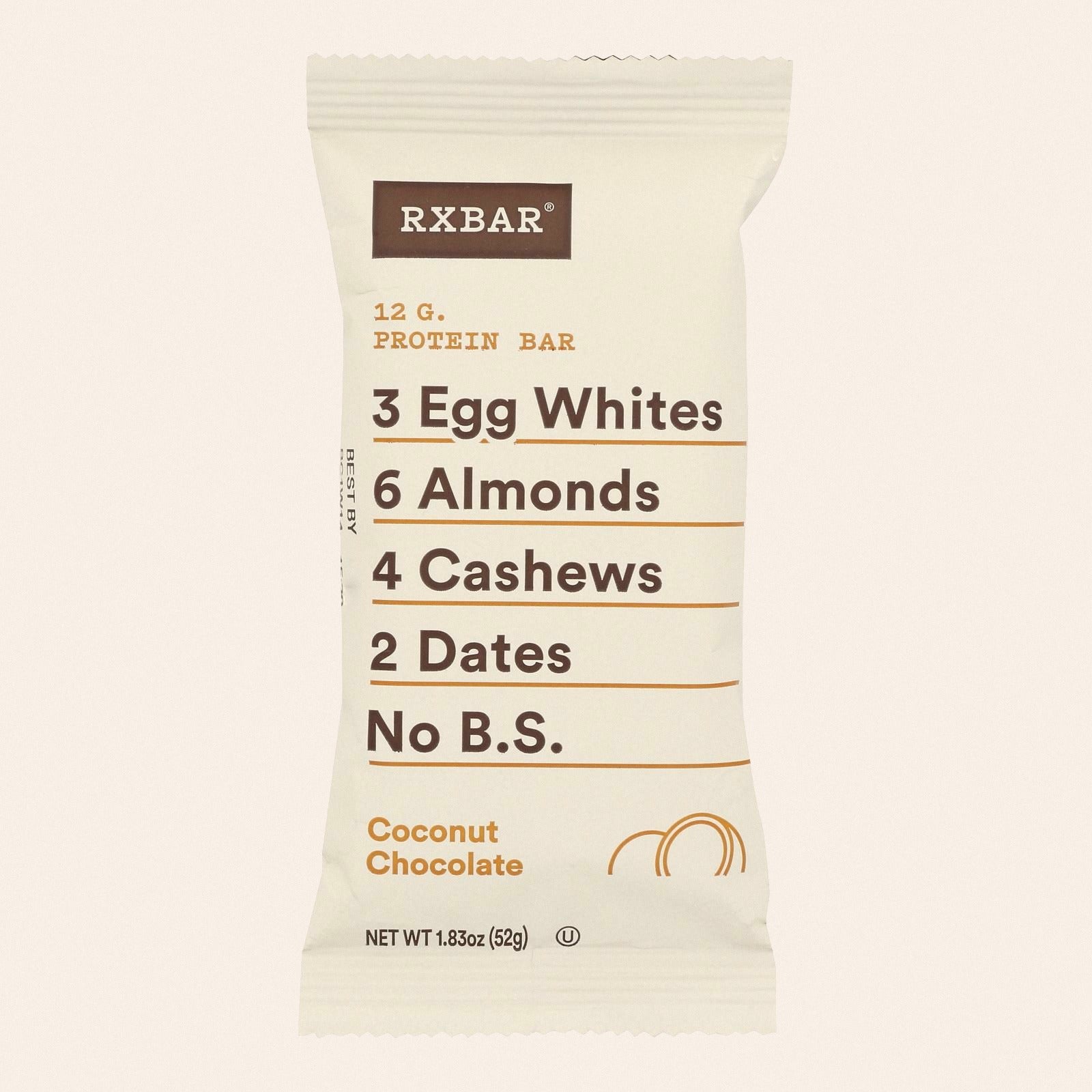 RxBar - Protein Bar - Coconut Chocolate - Case of 12 - 1.83 oz. - Front
