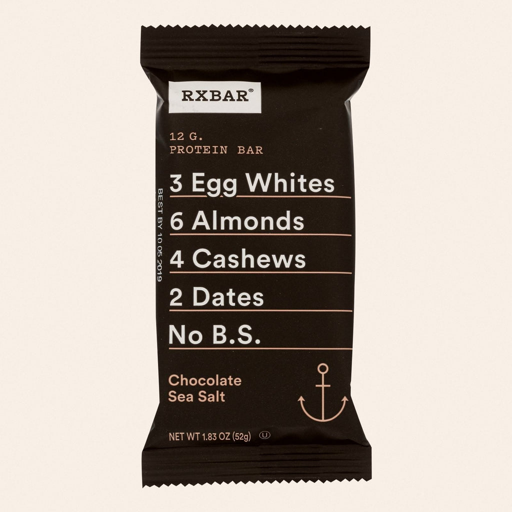 RxBar - Protein Bar - Chocolate Sea Salt - Case of 12 - 1.83 oz. - Front