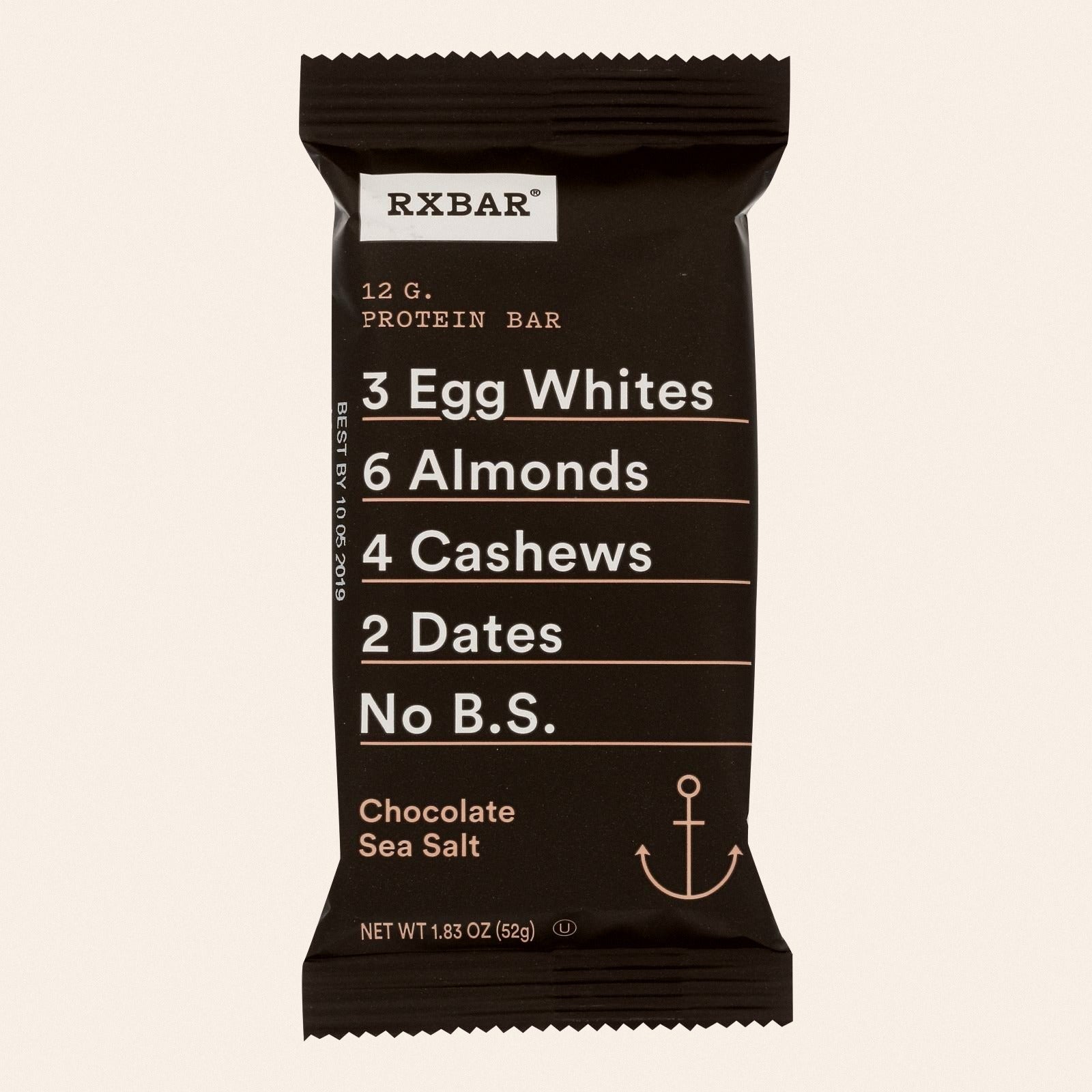 RxBar - Protein Bar - Chocolate Sea Salt - Case of 12 - 1.83 oz. - Front