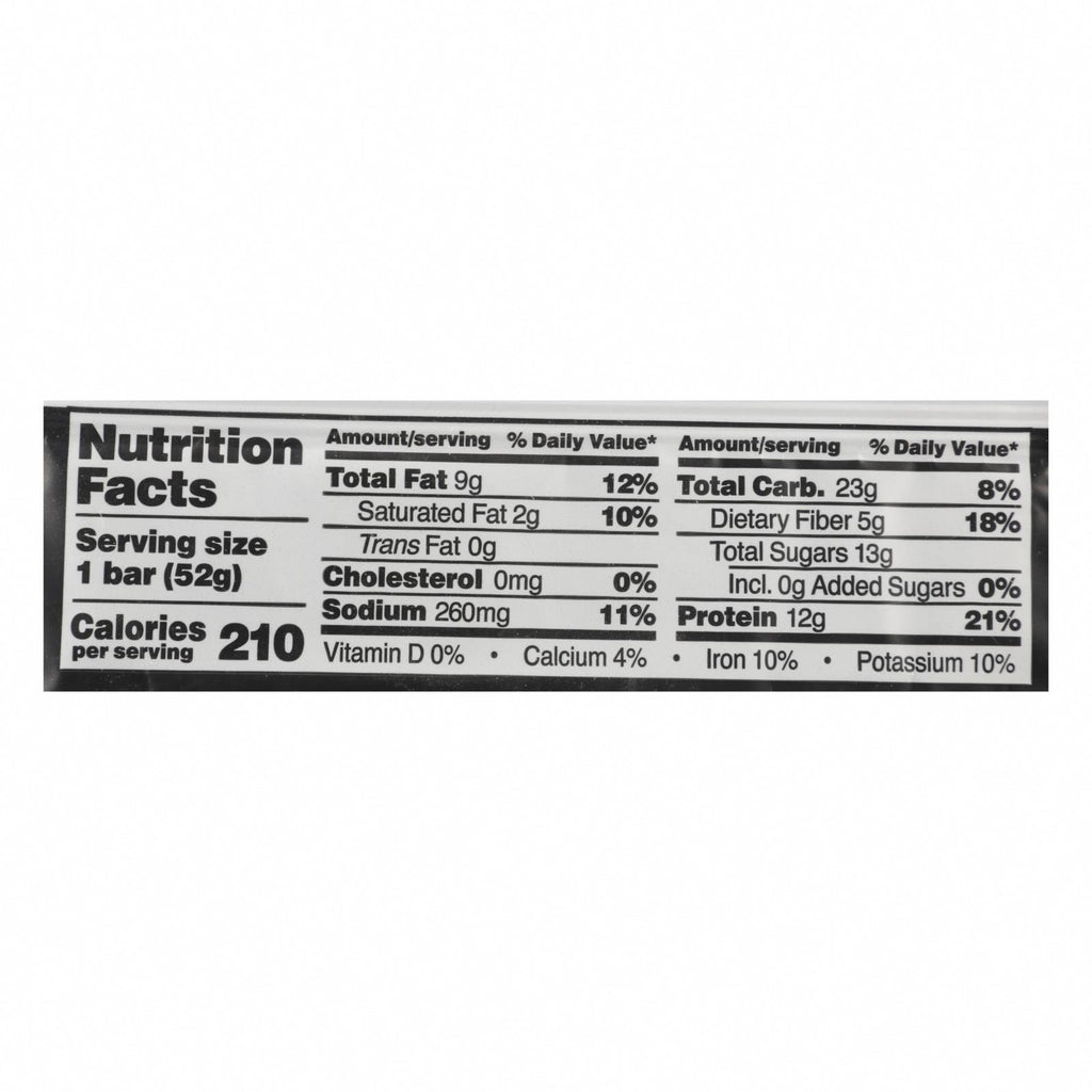 RxBar - Protein Bar - Chocolate Sea Salt - Case of 12 - 1.83 oz. - Nutrition Facts