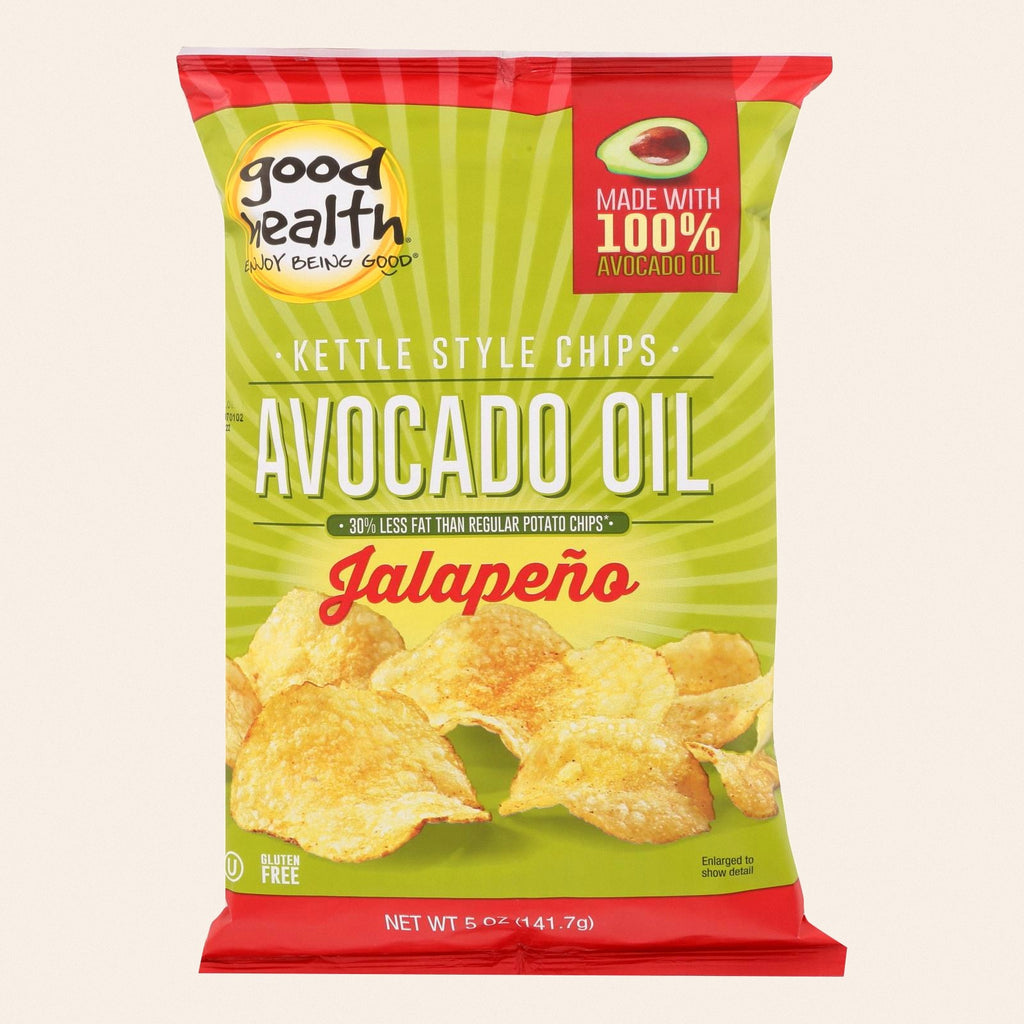 Good Health Kettle Chips - Avocado Oil Jalapeno - Case of 12 - 5 oz. - Front