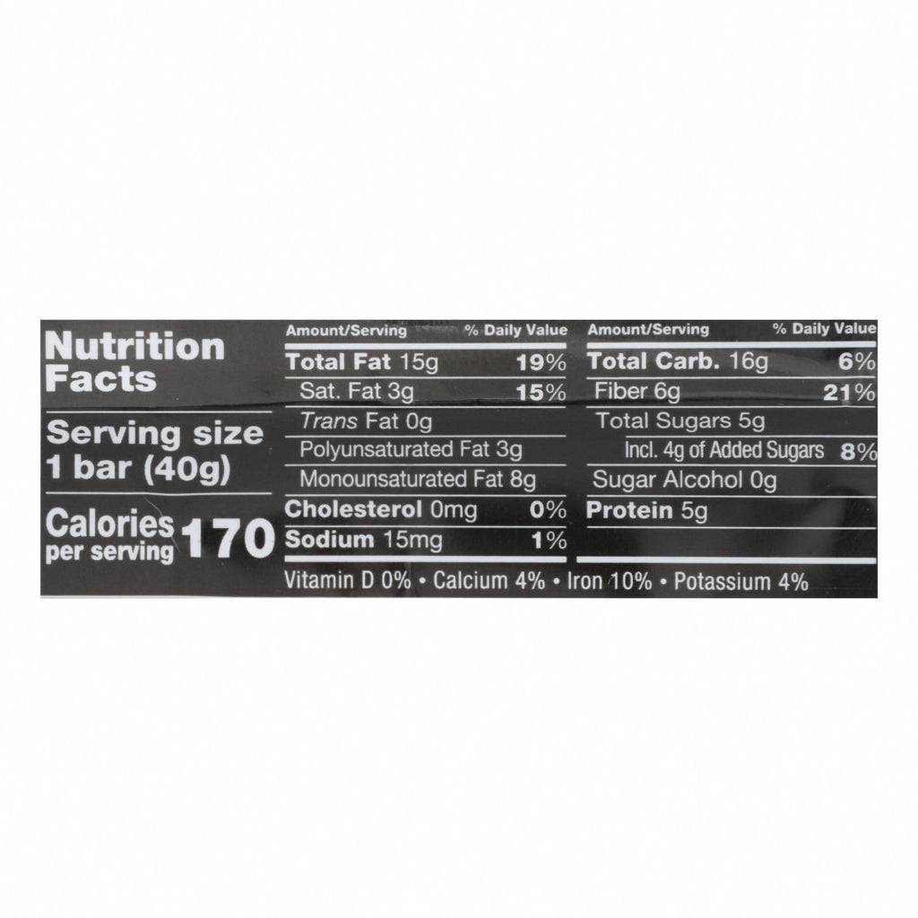 Kind Nuts and Spice Bar - Case of 12 - 1.4 oz. - Nutrition Facts