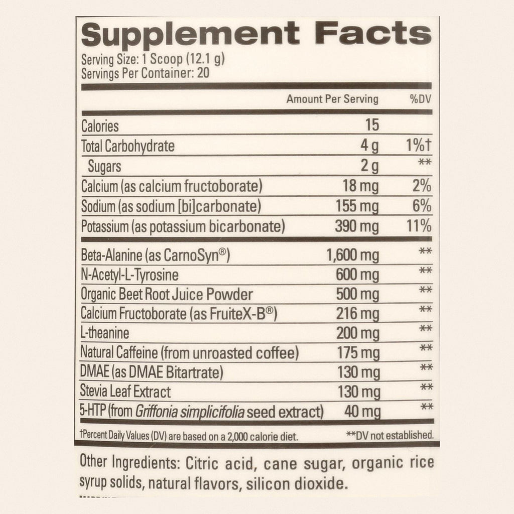 Eboost - Power Tropical Punch Tub 20 - 1 Each-8.5 OZ - Back