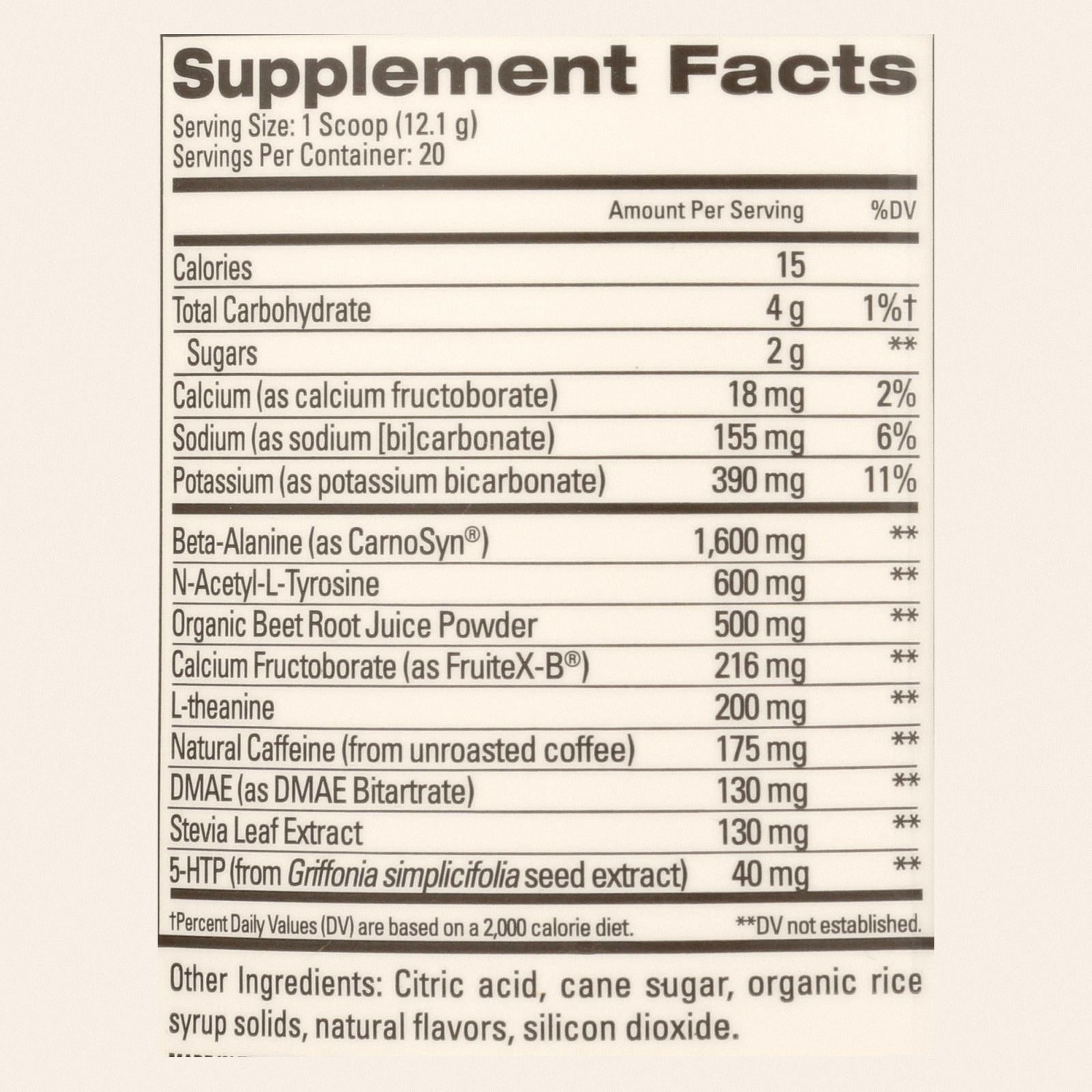 Eboost - Power Tropical Punch Tub 20 - 1 Each-8.5 OZ - Back