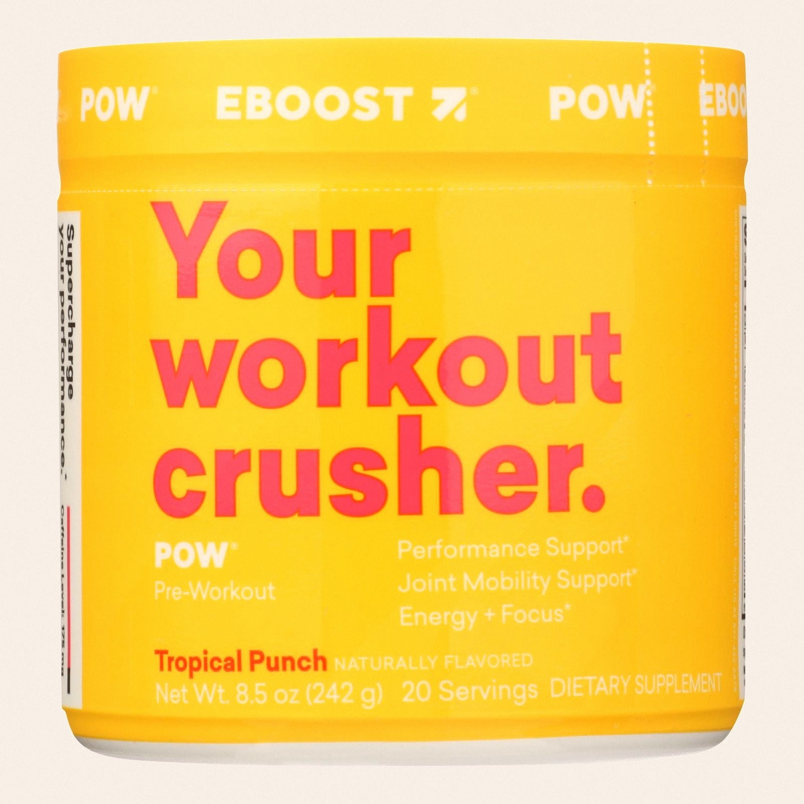 Eboost - Power Tropical Punch Tub 20 - 1 Each-8.5 OZ - Front