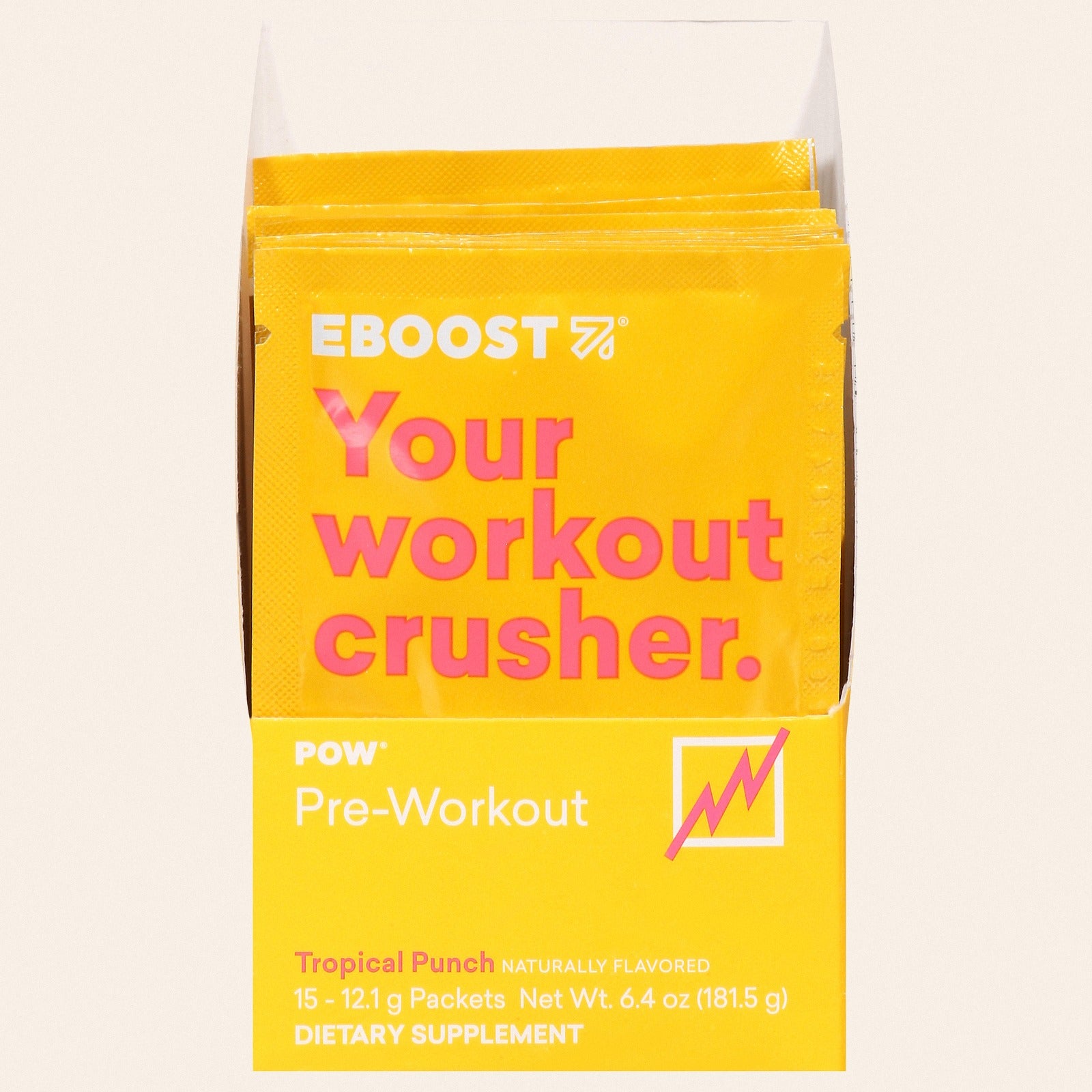 Eboost - Power Tropical Punch 15 Count - 1 Each-15 CT - Front