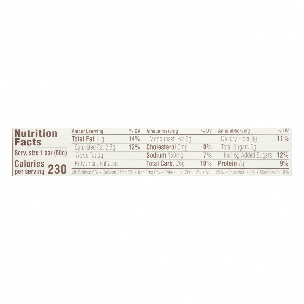 Clif Bar Organic Nut Butter Filled Energy Bar - Chocolate Peanut Butter - Case of 12 - 1.76 oz. - Nutrition Facts