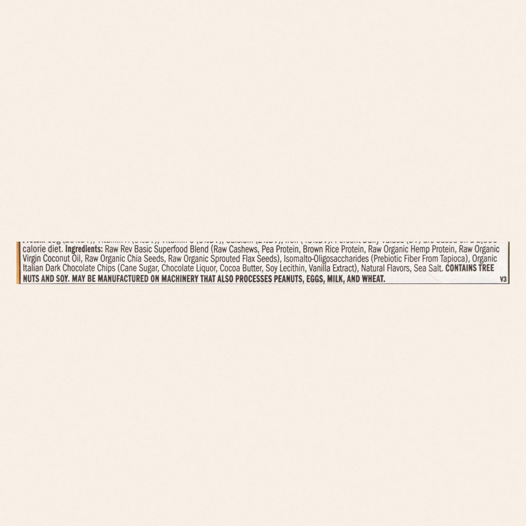 Raw Revolution Bar - Case of 12 - 1.6 OZ - Back
