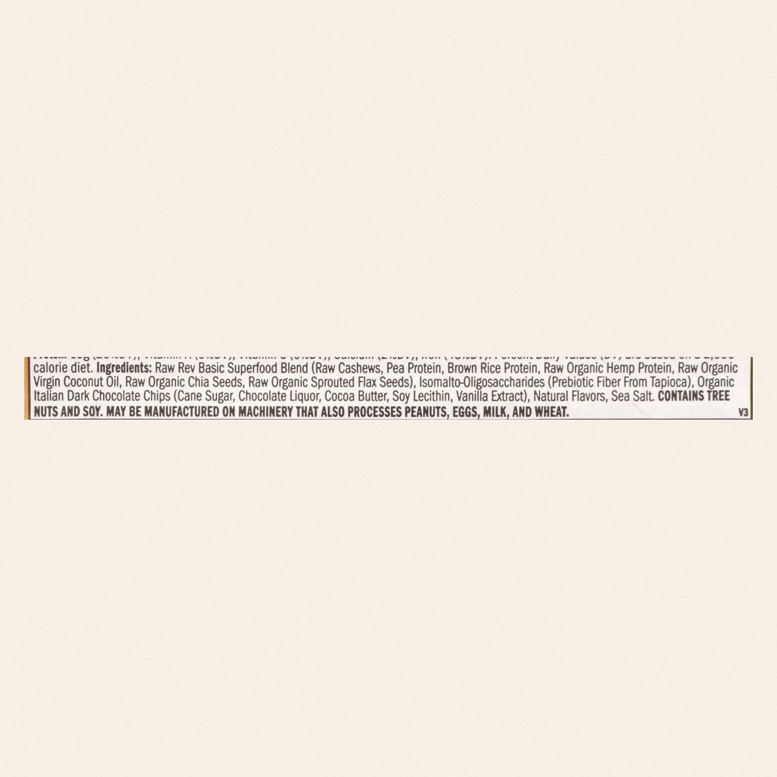 Raw Revolution Bar - Case of 12 - 1.6 OZ - Back