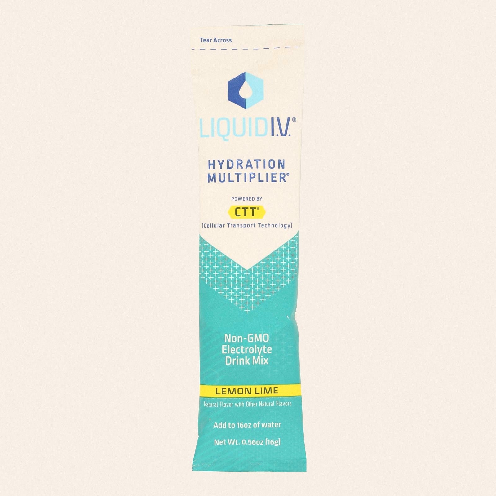 Liquid I.V. Natural Powder Drink Mix - Case of 8 - .56 OZ - Front