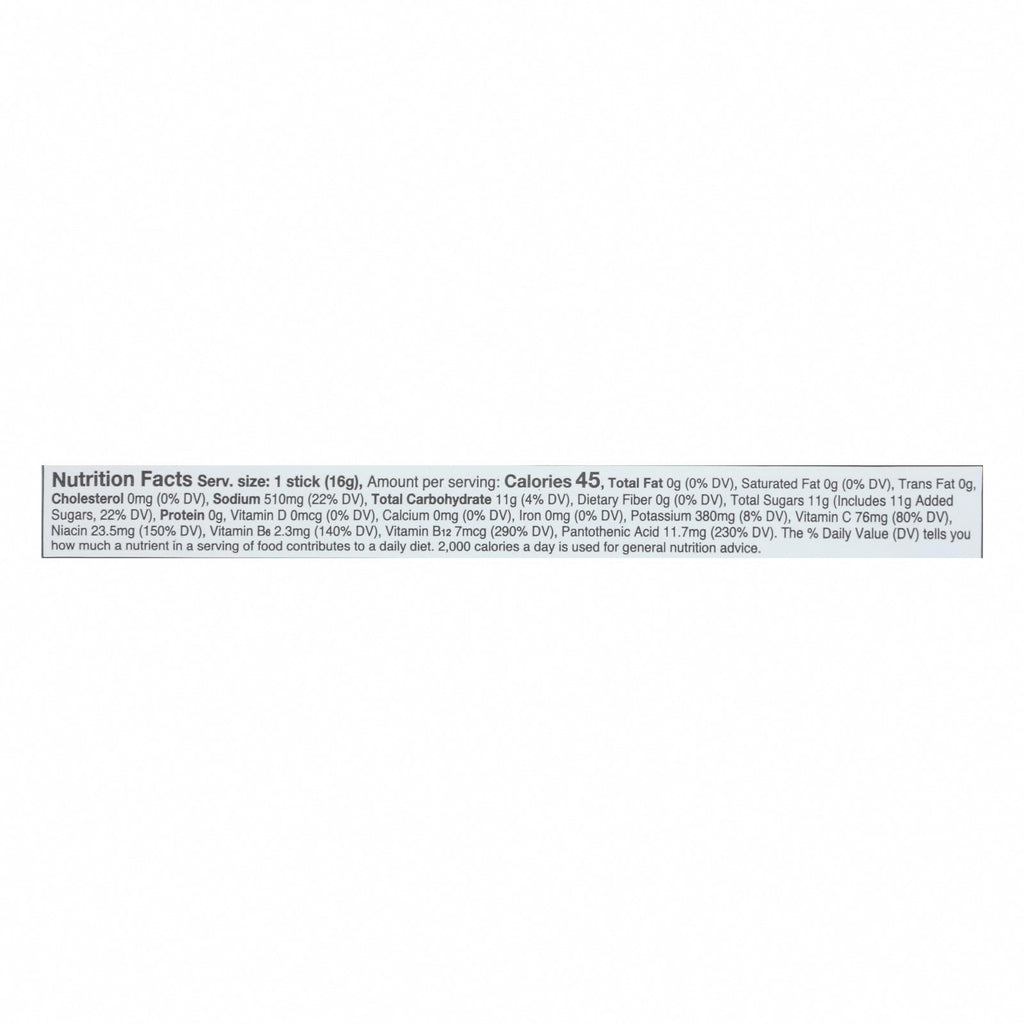 Liquid I.V. Natural Powder Drink Mix - Case of 8 - .56 OZ - Nutrition Facts