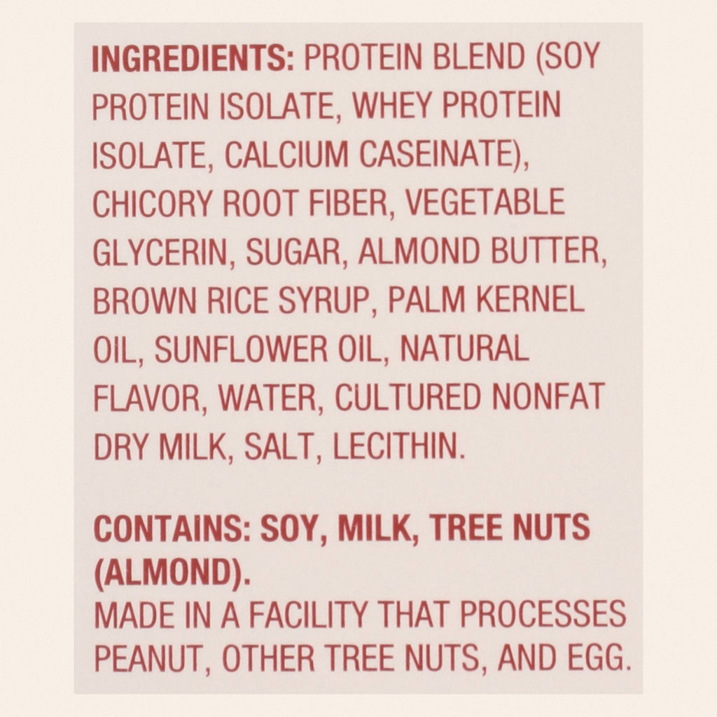 Thinkthin Protein And Fiber Bars - Case of 10 - 1.41 OZ - Back