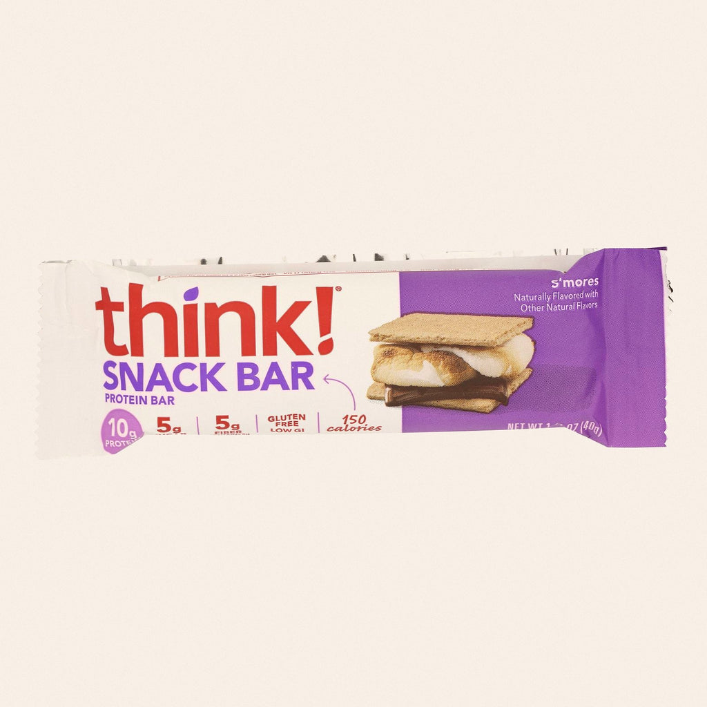 Think! Thin Protein and Fiber Bar - S'Mores - Case of 10 - 1.41 oz - Front