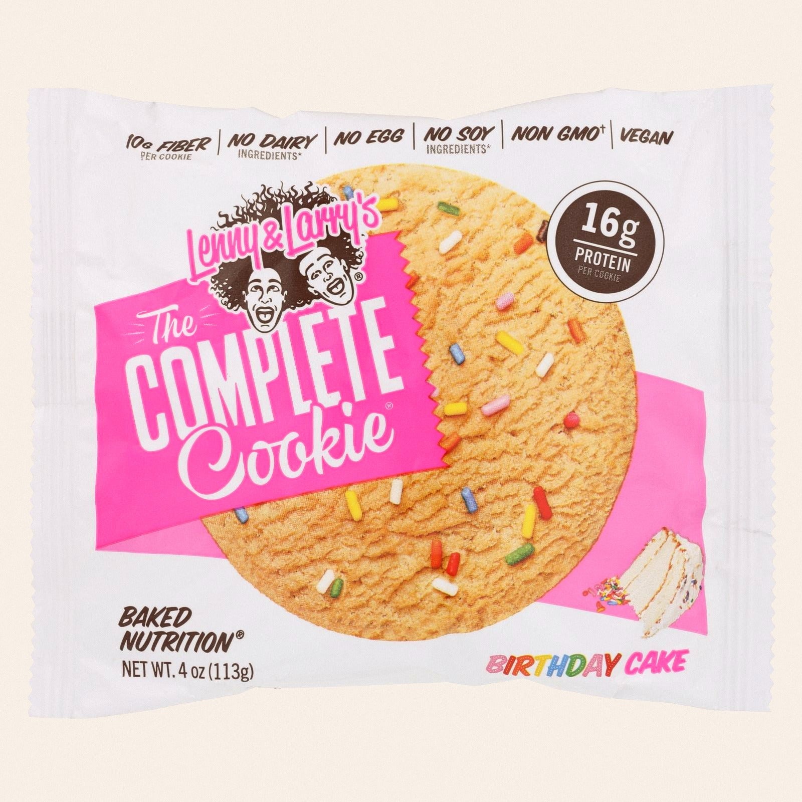 Lenny And Larry's The Complete Cookie Birthday Cake - Case of 12 - 4 OZ - Front