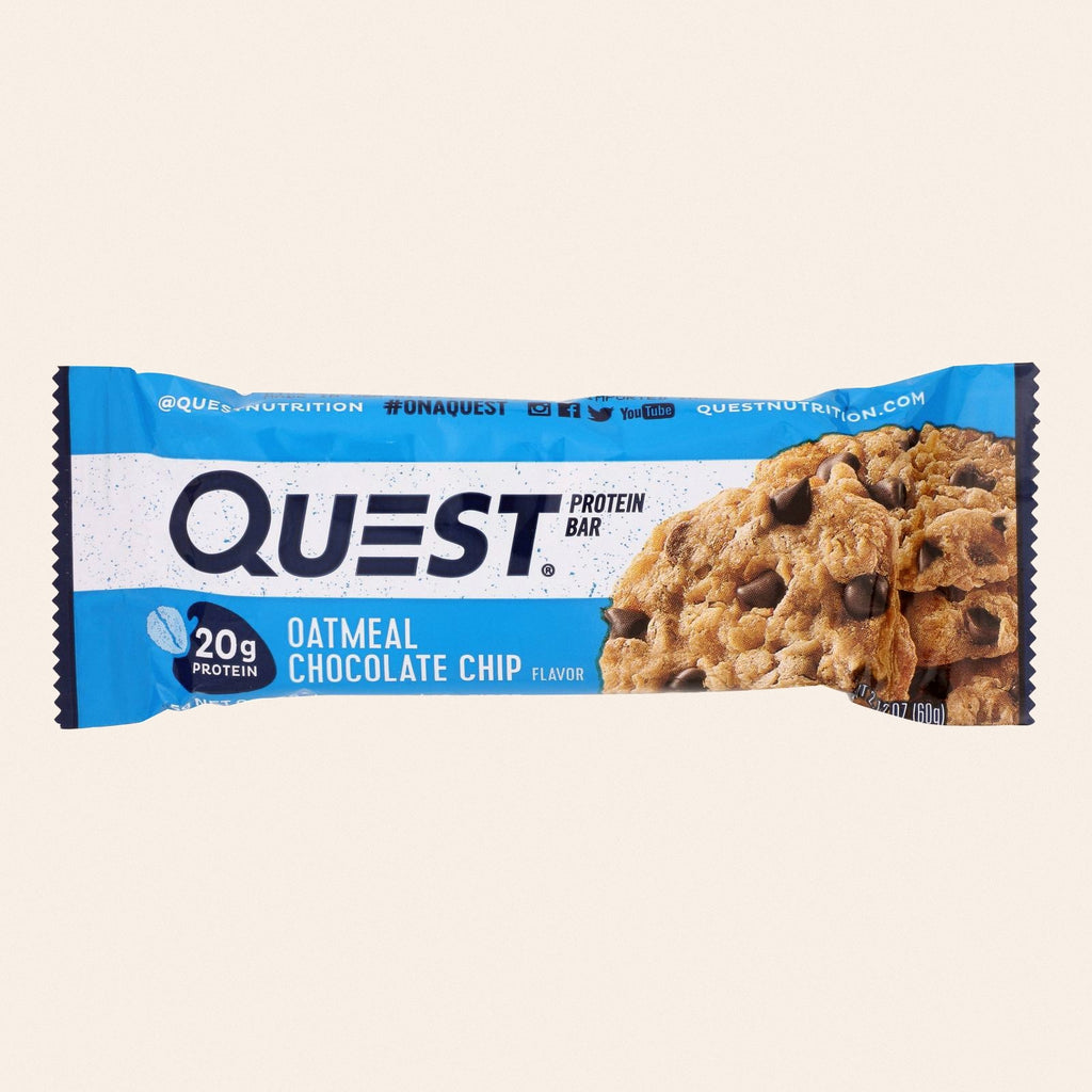 Quest - Bar Oatmeal Chocolate Chips - Case of 12 - 2.12 OZ - Front