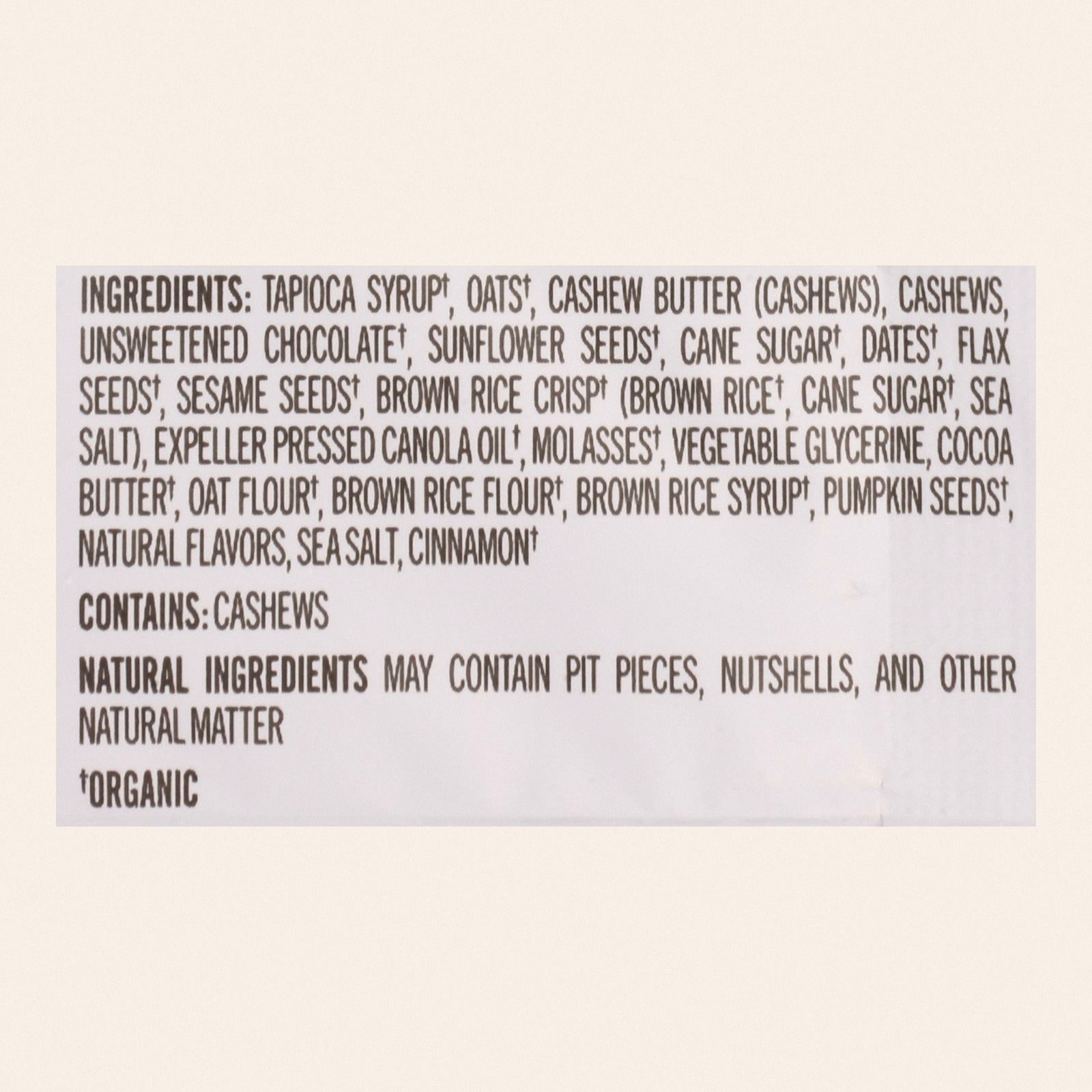 Probar Meal Bar Oatmeal Chocolate Chip  - Case of 12 - 3 OZ - Back