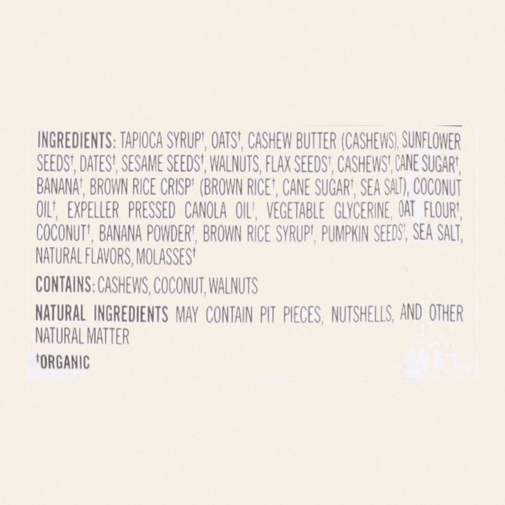 Probar Meal Bar, Banana Nut Bread  - Case of 12 - 3 OZ - Back